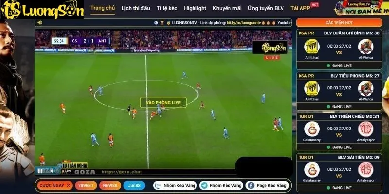 Thiết kế giao diện website luongsontv đẹp mắt, dễ sử dụng